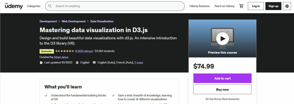 Mastering data visualization in D3.js